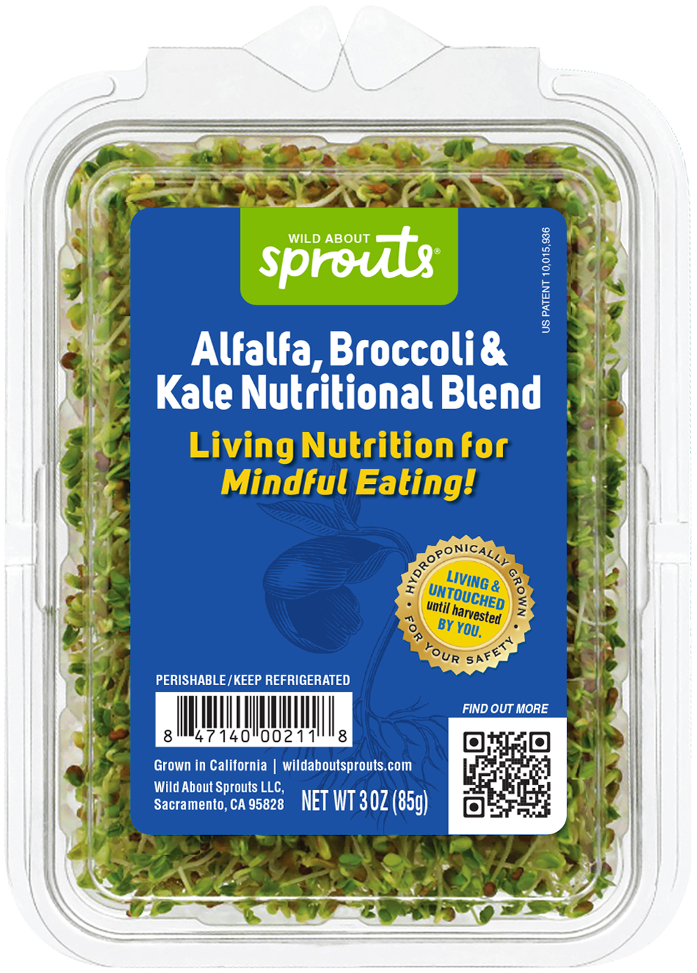 Alfalfa, Broccoli & Kale Nutritional Blend Packaging