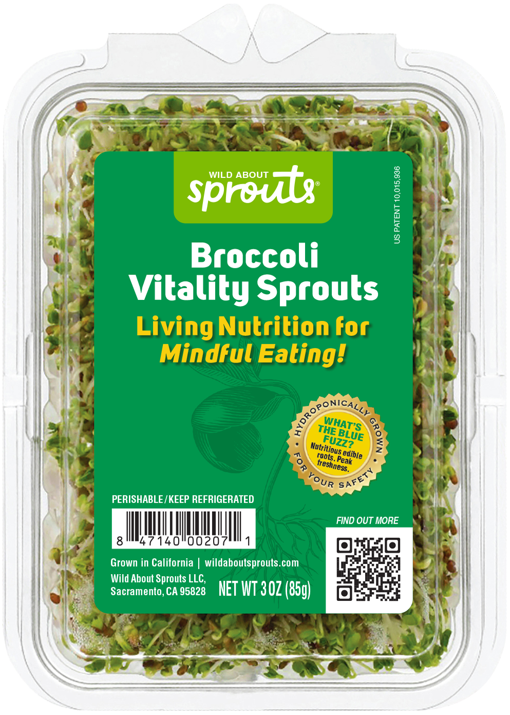 Broccoli Vitality Sprouts Packaging