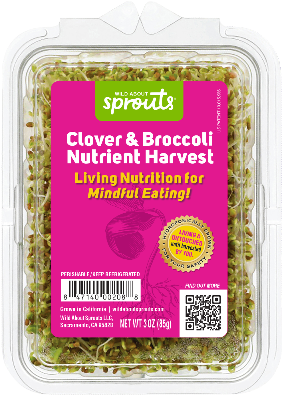 Clover & Broccoli Sprouts Packaging
